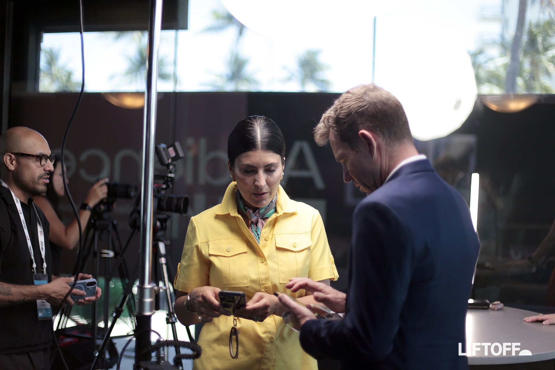 Ashley & Mark on the Liftoff set at POSSIBLE 2026