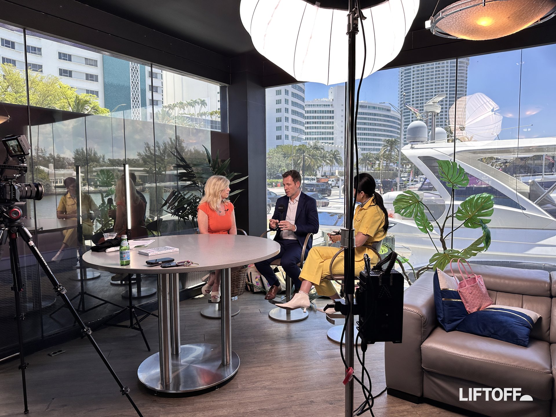 Ashley & Mark on the Liftoff set at POSSIBLE 2026