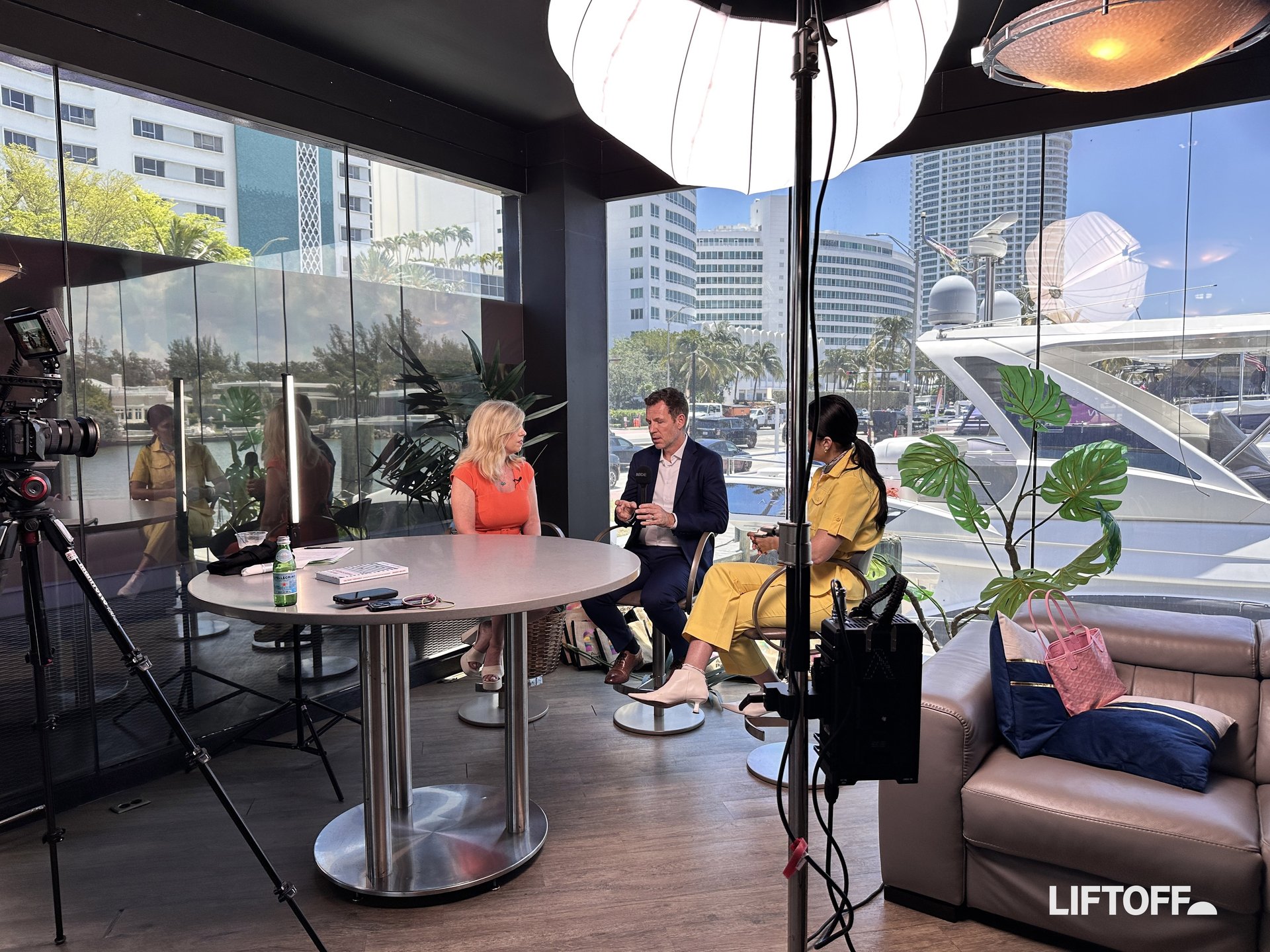 Ashley & Mark on the Liftoff set at POSSIBLE 2026
