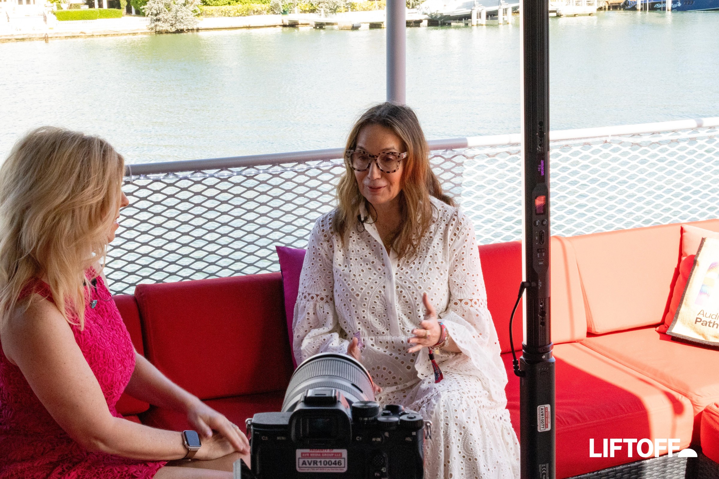 Christine Russo on the Liftoff set at POSSIBLE 2026