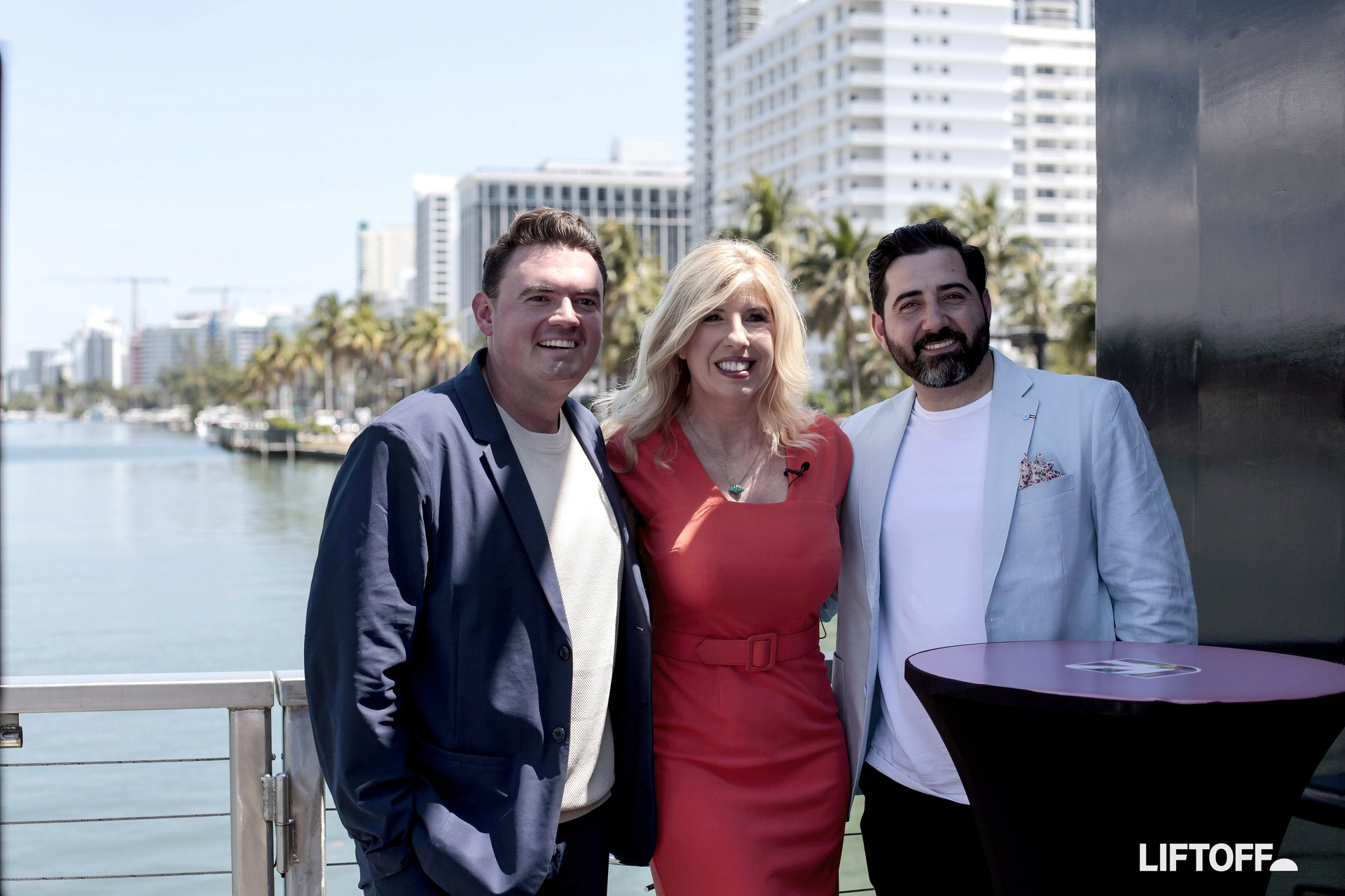 Nick Cartisano and Lorenzo Zaffrino of Evergreen Trading in conversation on the Liftoff with Jeanniey Walden set at POSSIBLE 2026 in Miami Beach, April 2026.