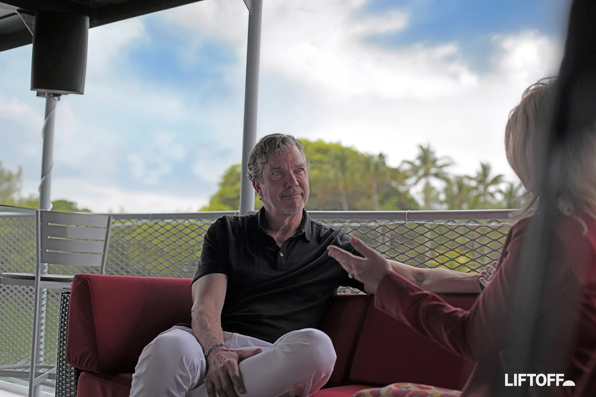 Sean Malone, COO of Evergreen Trading, on the Liftoff with Jeanniey Walden set at POSSIBLE 2026 in Miami Beach, April 2026.