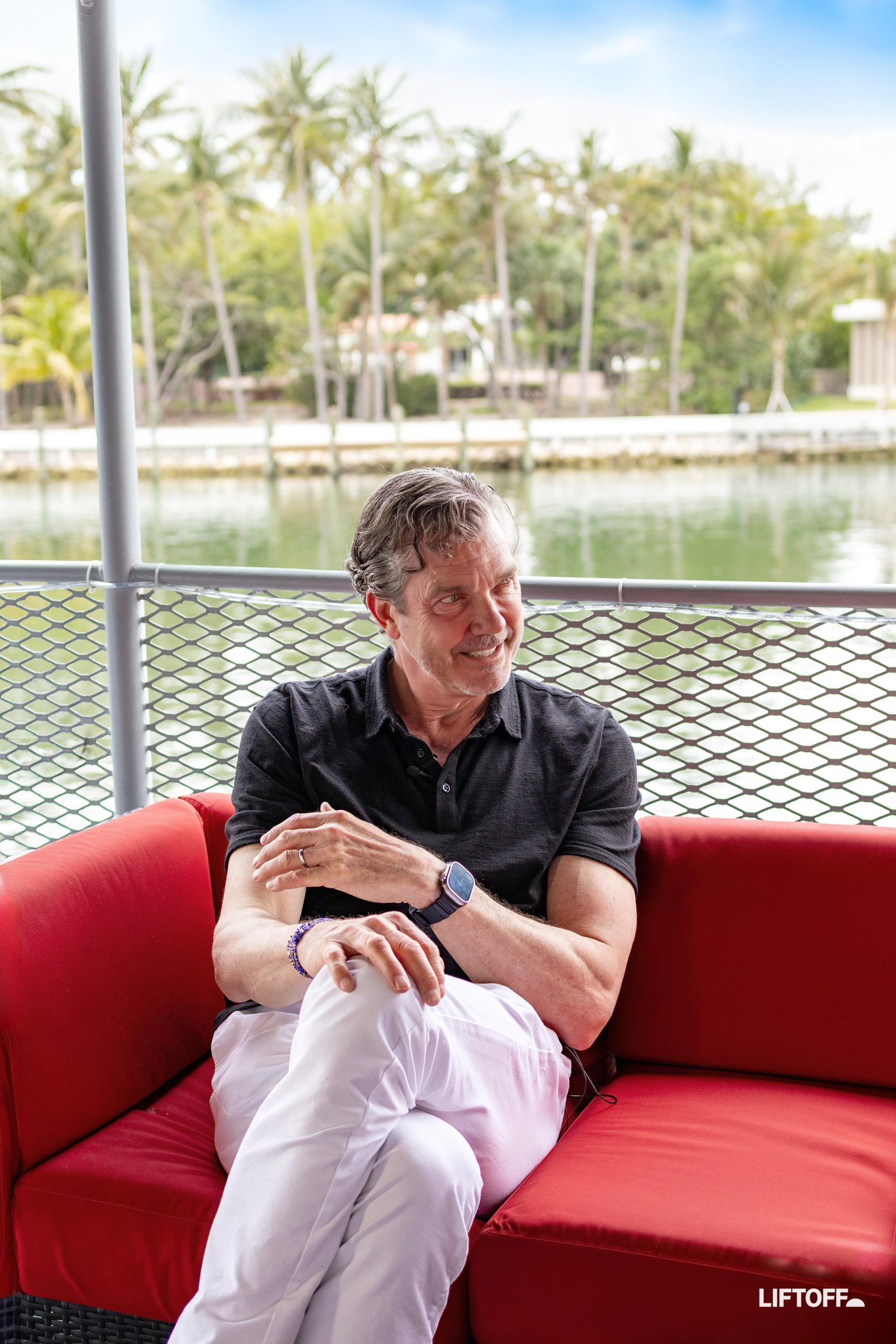 Sean Malone, COO of Evergreen Trading, on the Liftoff with Jeanniey Walden set at POSSIBLE 2026 in Miami Beach, April 2026.